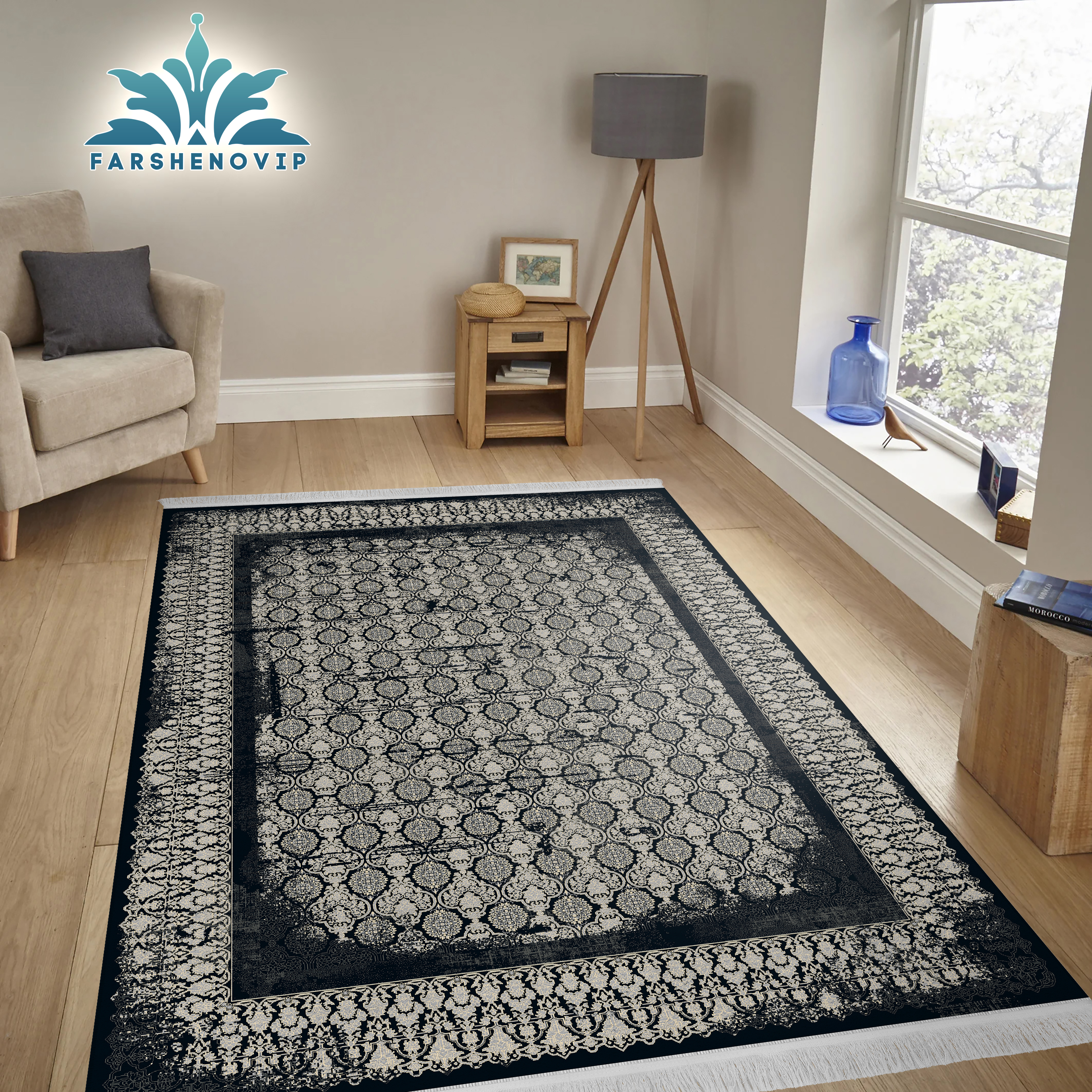 مخمل فرش کالکشن مدرن کدM108