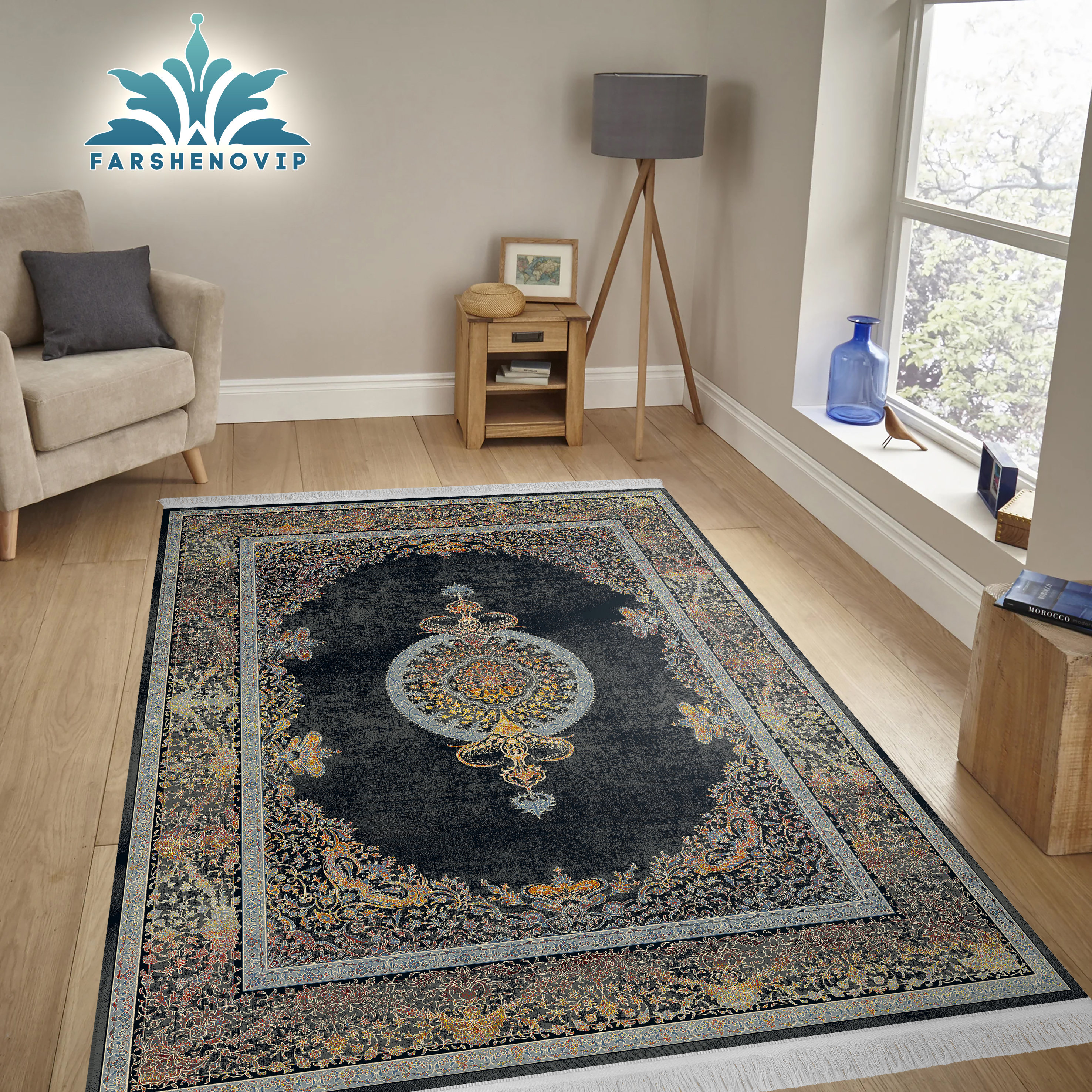 مخمل فرش کالکشن مدرن کدM111