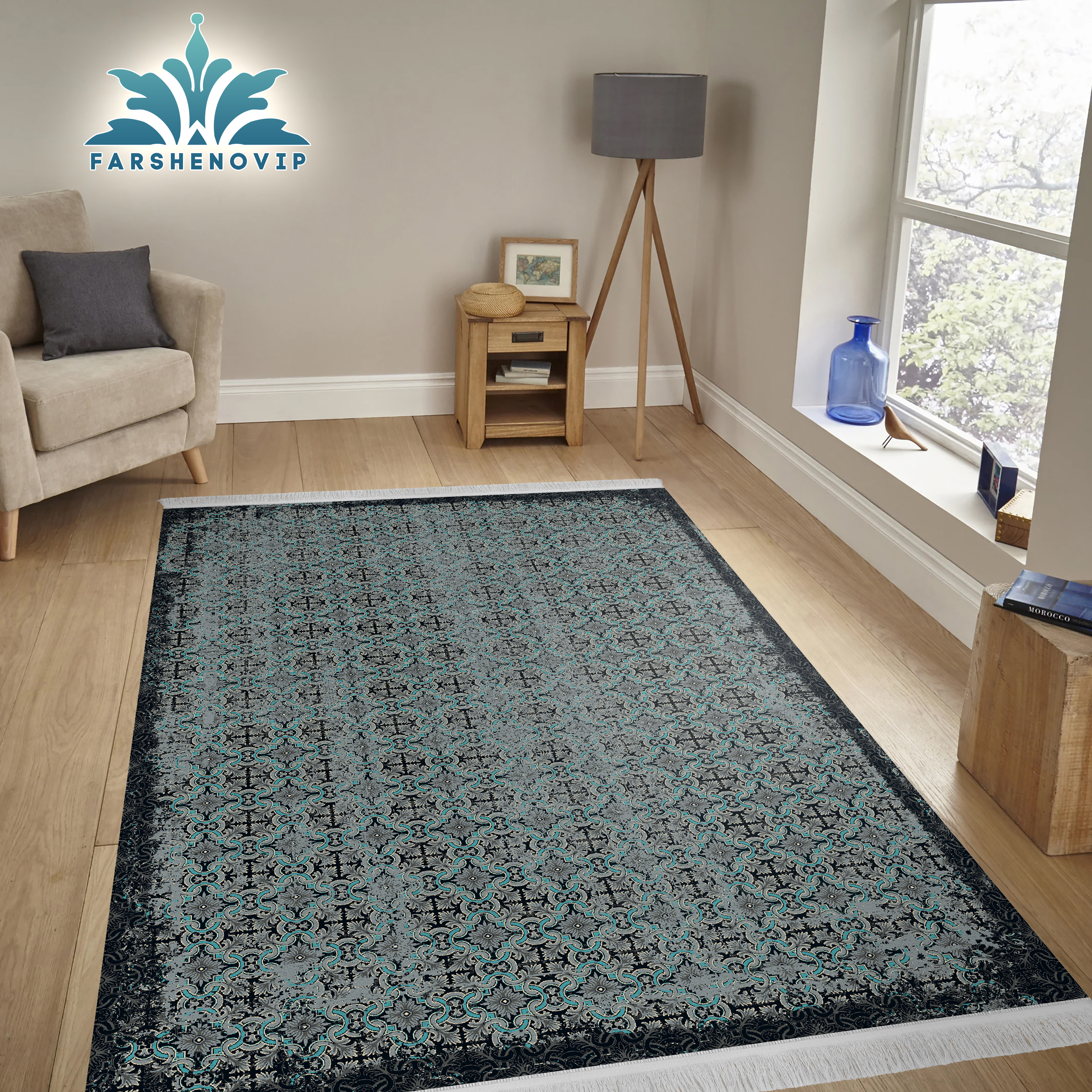 مخمل فرش کالکشن مدرن کدM126