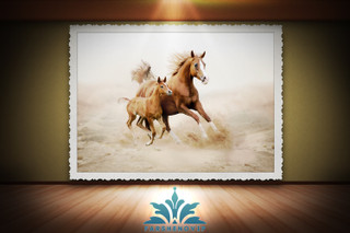 تابلو فرش اسب TB2063