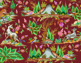 مخمل فرش شکارگاه پارسی لاکی