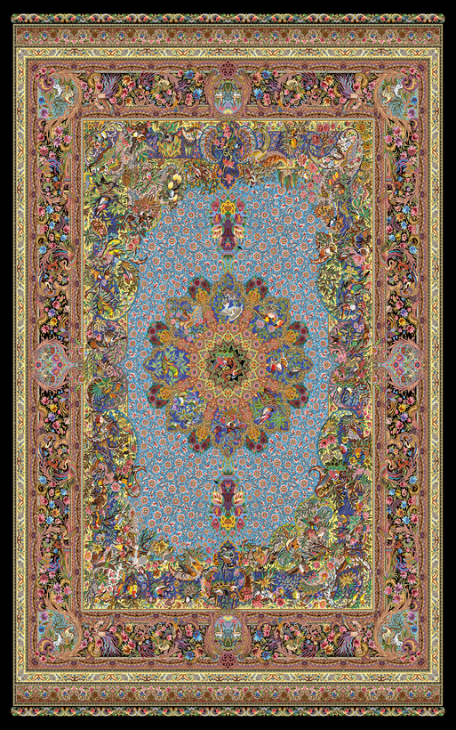 مخمل فرش کالکشن ابریشم کدB105