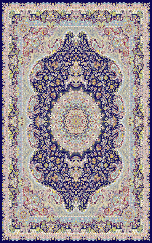 مخمل فرش کالکشن ابریشم کدB106